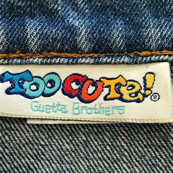 Vintage Too Cute Guetta Brothers Cut Off Shorts Women M Blue Betty Boop Raw Hem - Picture 4 of 13